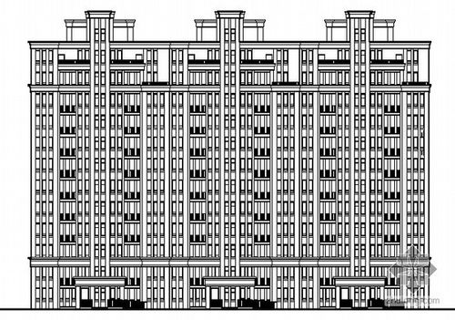 本设计为[宜昌市]某十二层住宅楼建筑施工图    工程建筑面积约为